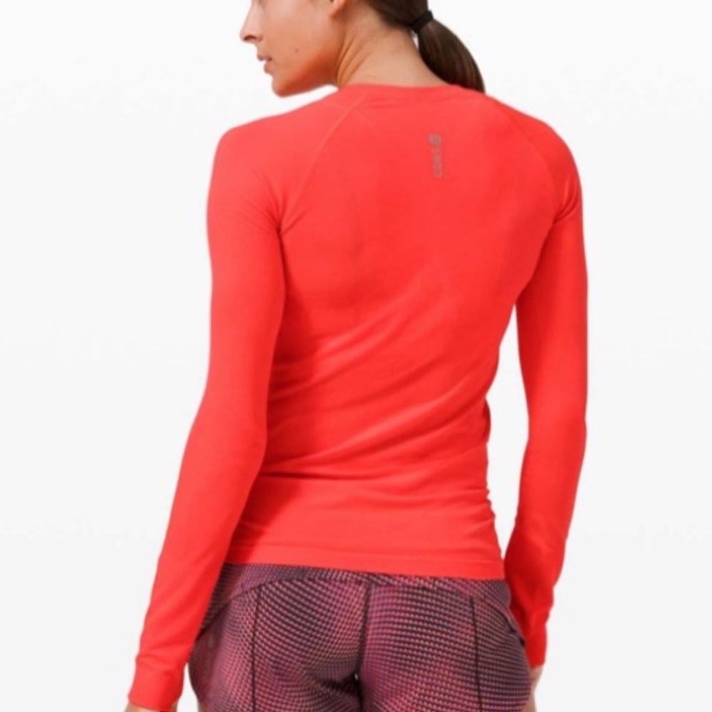 RARE Lululemon SeaWheeze 2020 Swiftly Tech LongSleeve 2.0 Flare Orange Size 2